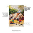 Dog Days of Summer Suede House Flag