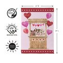 Doggy Love Booth Suede Flag Garden
