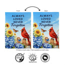 Always Loved Never Forgotten Suede Garden Flag Garden