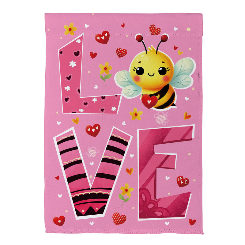 Bee Loved Suede House Flag