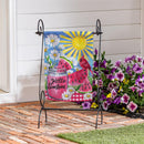 Cardinal Summer Suede Flag Garden