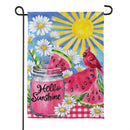 Cardinal Summer Suede Flag Garden