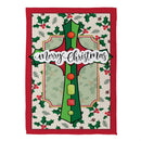 Holiday Cross Suede Flag House