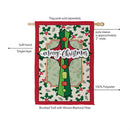 Holiday Cross Suede Flag House
