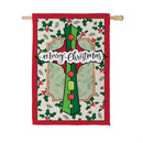 Holiday Cross Suede Flag House