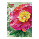 Pink Peony Suede Flag House