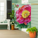 Pink Peony Suede Flag House