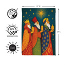 The Three Kings Suede Flag Garden