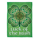 Luck Of The Irish Suede Garden Flag