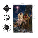 Journey to Bethlehem Suede Flag House