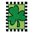 Patterned ShamrockSuede House Flag