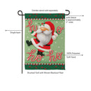 Ho Ho Ho Gnome Suede Garden Flag Garden