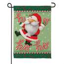 Ho Ho Ho Gnome Suede Garden Flag Garden