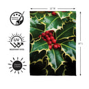 Red Berry Foliage Suede Flag Garden