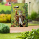 Wildlife Greeting Suede Flag Garden