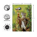 Wildlife Greeting Suede Flag Garden