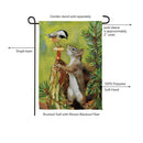Wildlife Greeting Suede Flag Garden