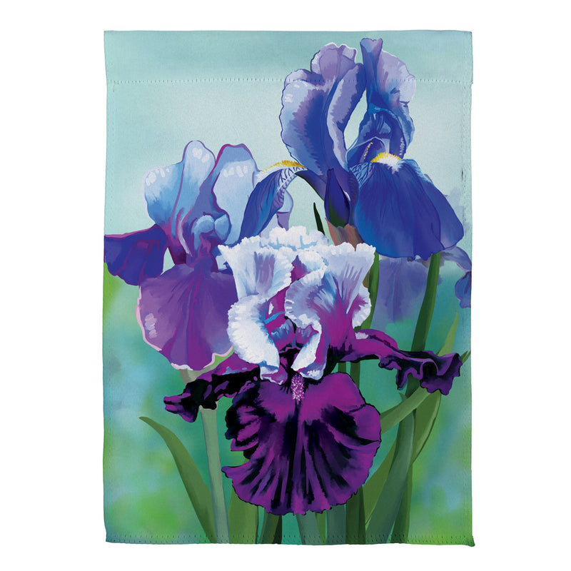 Vibrant Iris Suede House Flag