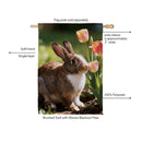 Curious Bunny Suede Flag House