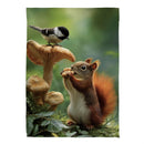 Foraging Squirrel Suede Garden Flag