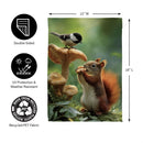 Foraging Squirrel Suede Garden Flag
