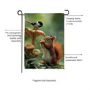 Foraging Squirrel Suede Garden Flag