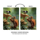 Foraging Squirrel Suede Garden Flag