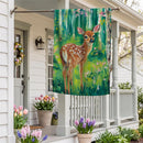 Woodlands Deer Suede Flag House