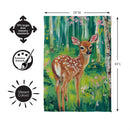 Woodlands Deer Suede Flag House