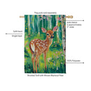 Woodlands Deer Suede Flag House