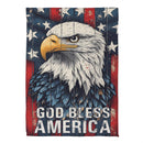 God Bless America Eagle Suede Garden Flag