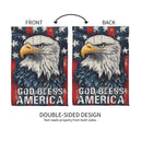 God Bless America Eagle Suede Garden Flag