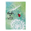 Make A Wish Dandelion Suede Flag House