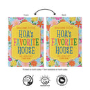 HOA's Favorite House Humor Suede Flag House