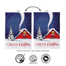 Cozy Christmas Night Suede Flag Garden