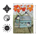 Rustic Birdhouse Suede Flag House