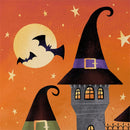 Haunted House Nighttime Suede Flag House