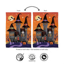 Haunted House Nighttime Suede Flag House