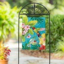 Paradise Birds Suede Garden Flag