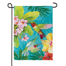 Paradise Birds Suede Garden Flag