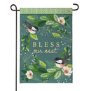 Bless Our Nest Suede Flag Garden