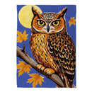 Moonlight Owl Suede Flag House