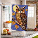 Moonlight Owl Suede Flag House