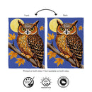 Moonlight Owl Suede Flag House