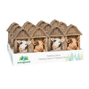 Petal & Plow Table Decor Resin Farm Animal in Barn, 4"H, Asst of 2, CDU