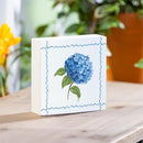 VivaStyle Hydrangea Sign Wood Block, 6"x6"