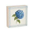 VivaStyle Hydrangea Sign Wood Block, 6"x6"