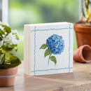VivaStyle Hydrangea Sign Wood Block, 6"x6"