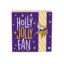 Minnesota Vikings Block, Holiday, 6x6