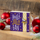 Minnesota Vikings Block, Holiday, 6x6